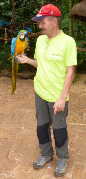 wir Besichtigen den angrenzenden Vogelpark.